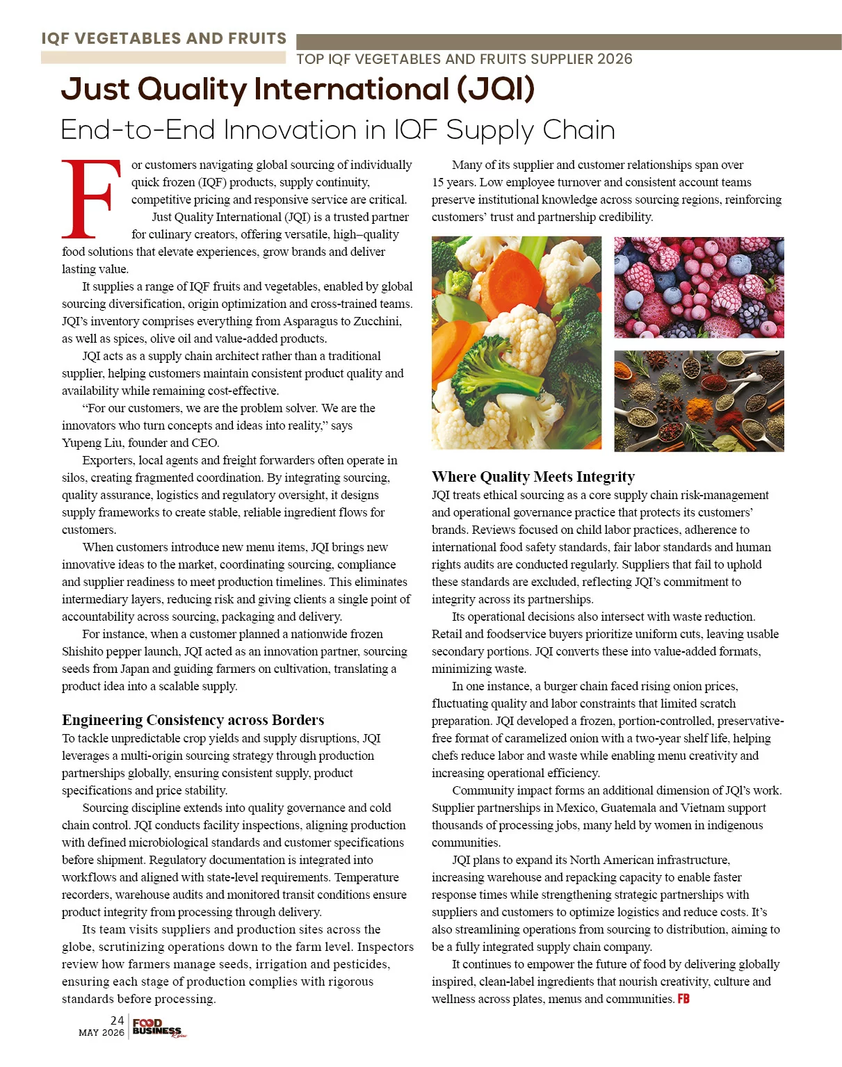  F&B Supplier and Distributors | Food Business Review