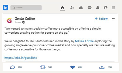 Gento Coffee recognition