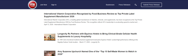 International Vitamin Corporation recognition