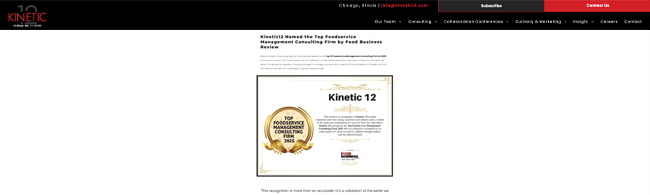 Kinetic12 recognition