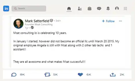 MSAT Consulting recognition